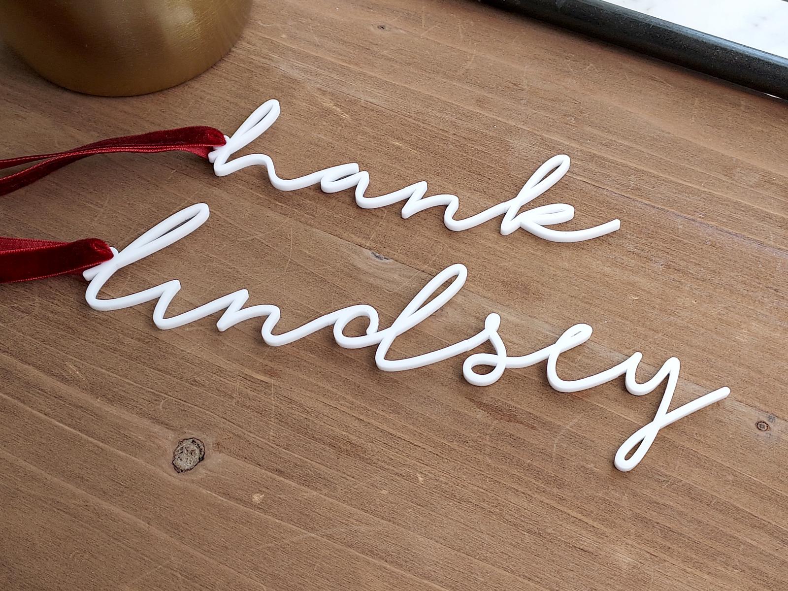 Stocking Tag - Thin Script